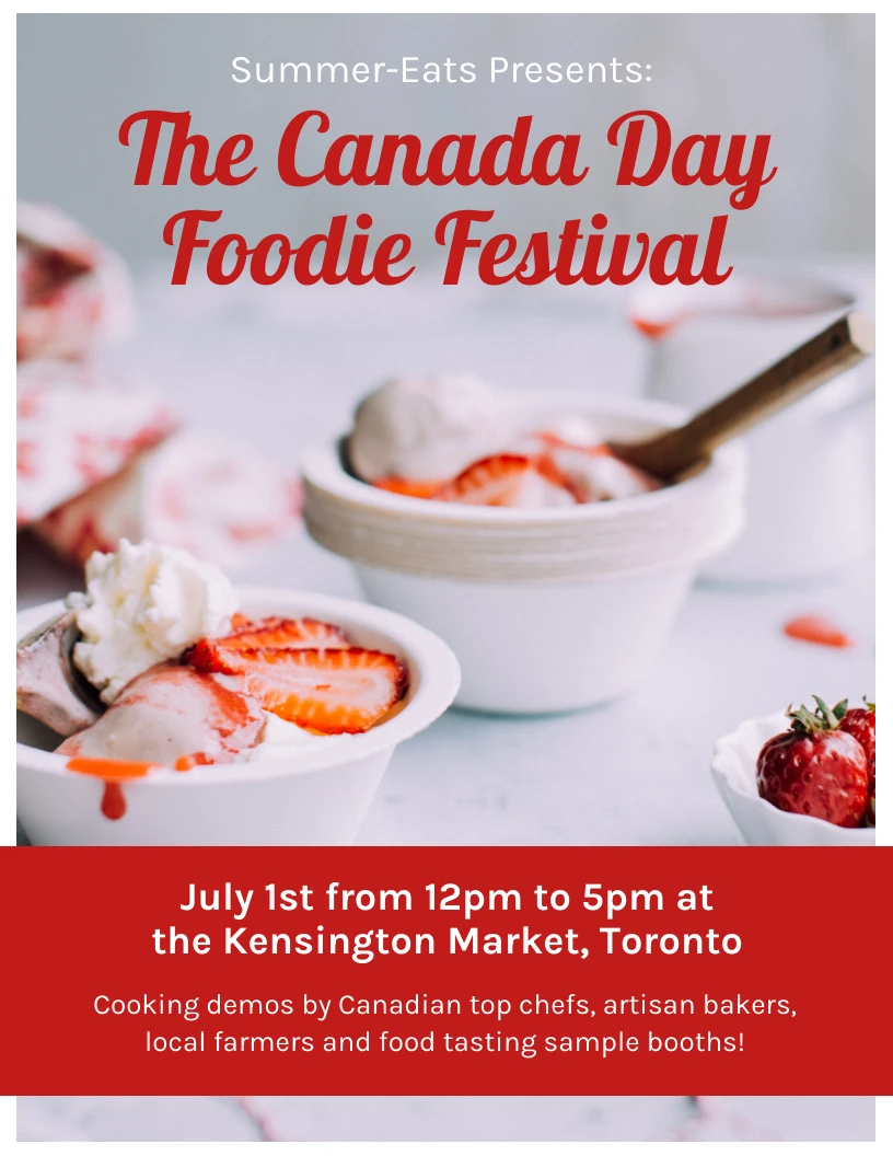Canada Day Flyer Template - Venngage