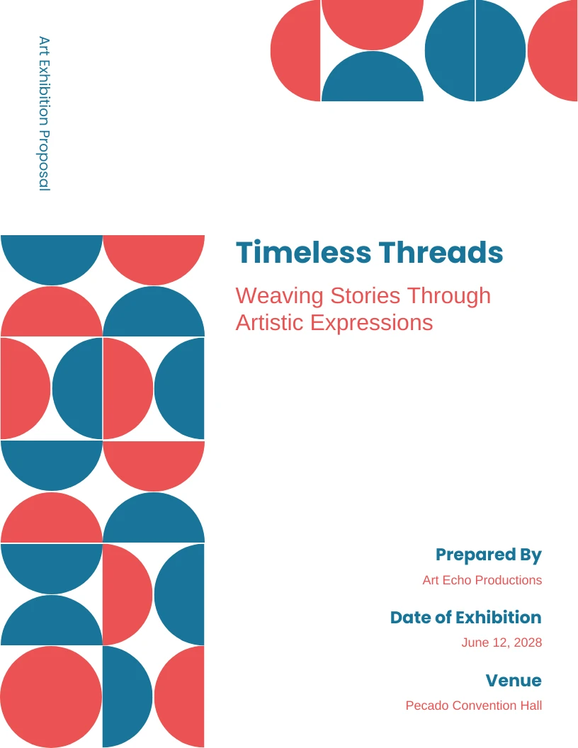 Art Exhibition Proposal Template Venngage