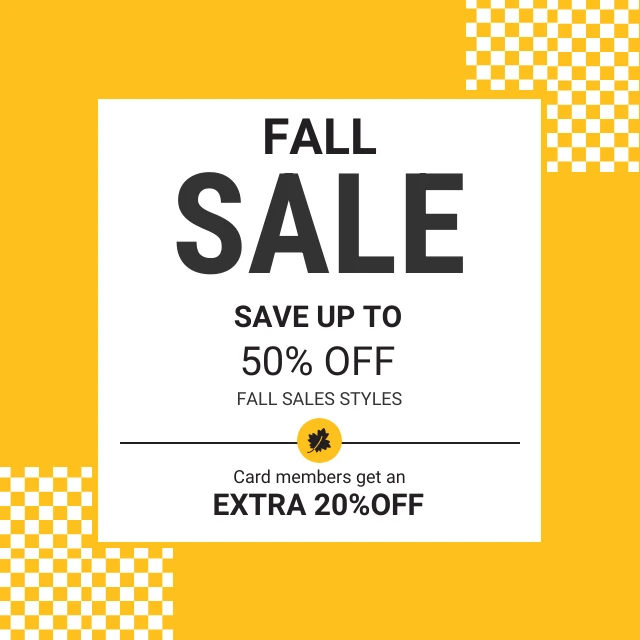 Fall Sale Coupon - Venngage