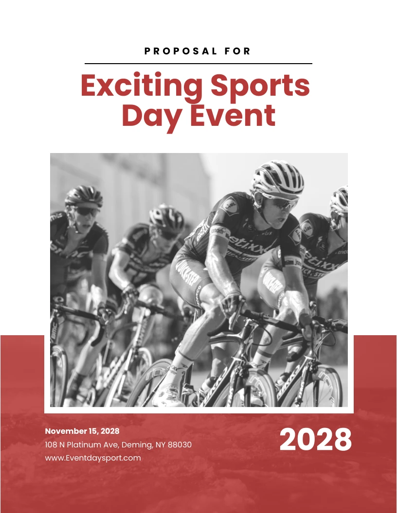 Sports Day Event Proposal Template Venngage