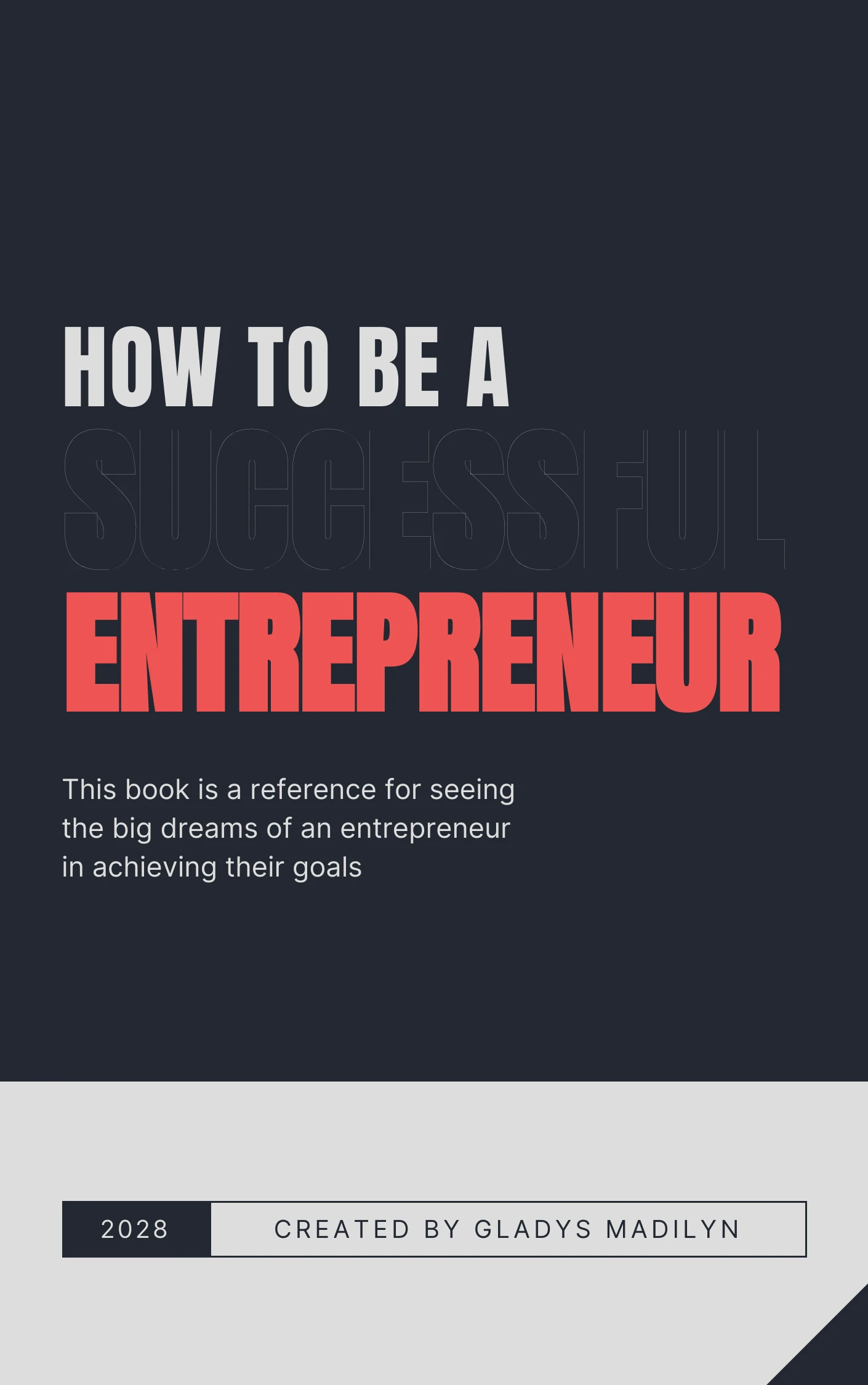 Red and Black Simple Typography Book Cover - Venngage