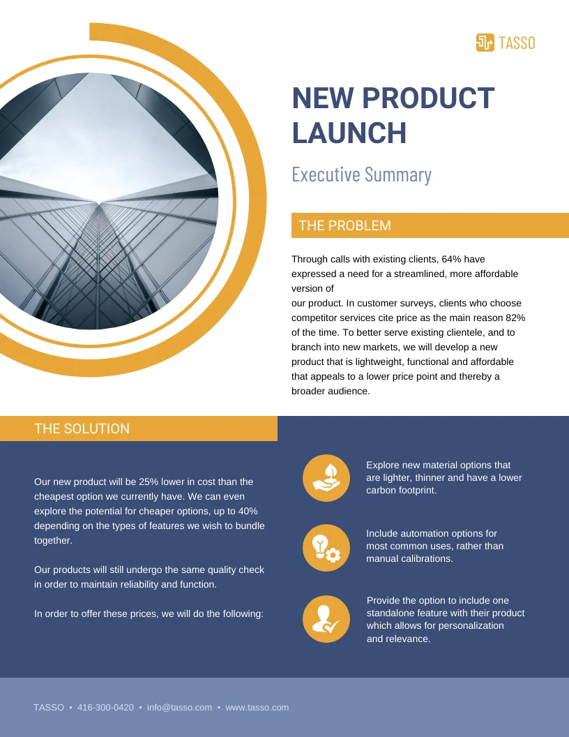 Executive Summary Template Venngage