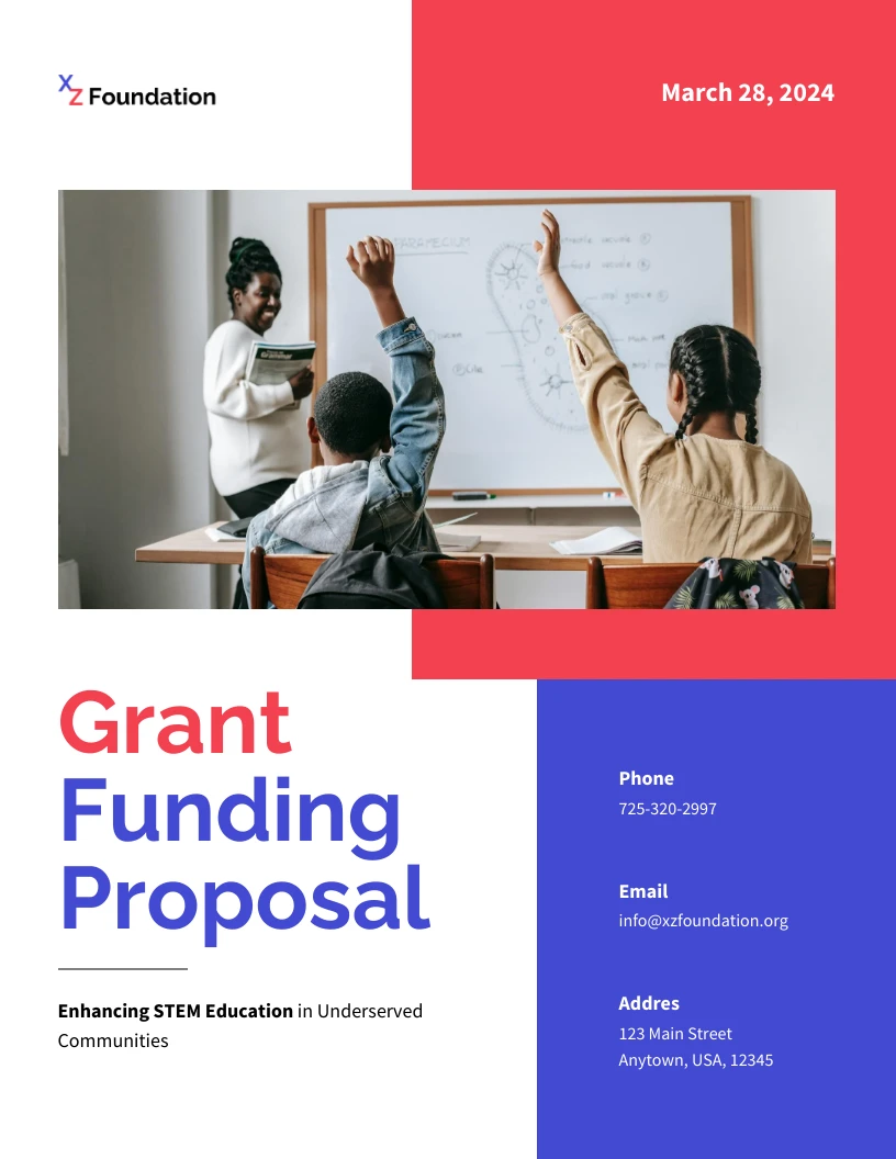 Grant Funding Proposal Template - Venngage