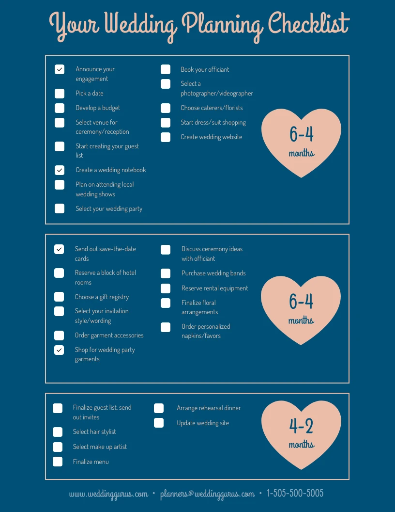 pale-heart-simple-wedding-planning-checklist-template-venngage