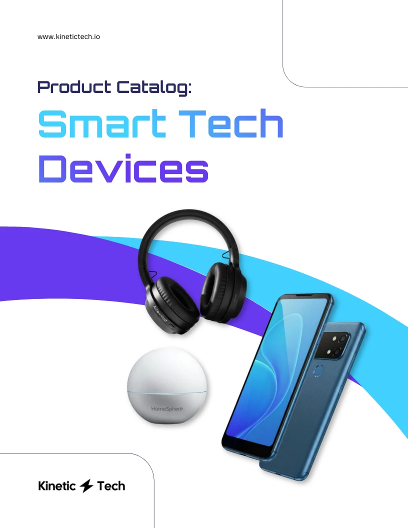 Smart Tech Devices Product Catalog - Venngage