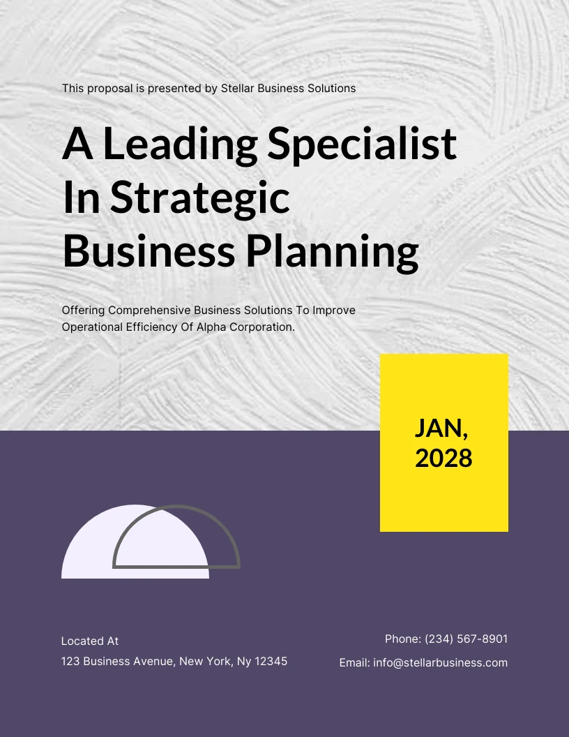 Strategic Business Planning Proposal Template - Venngage