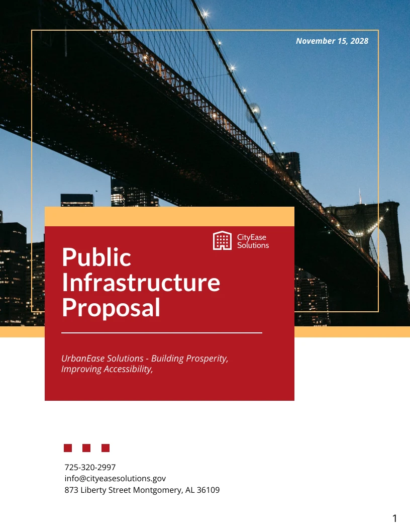 propuesta de infraestructura pública - venngage
