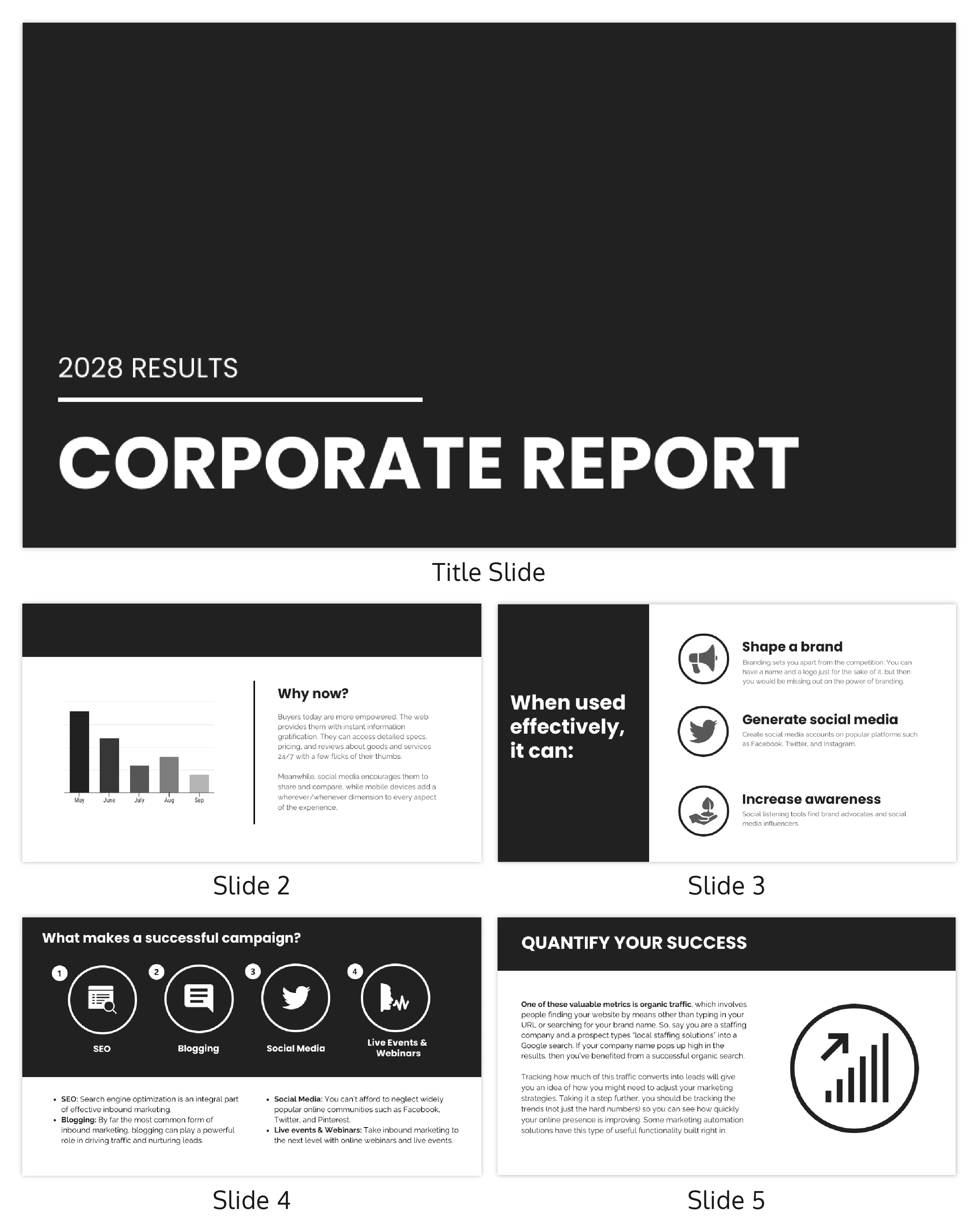 Dark Presentation Template - Venngage