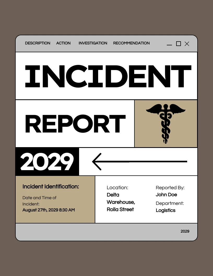 Blocks Incident Report Template - Venngage