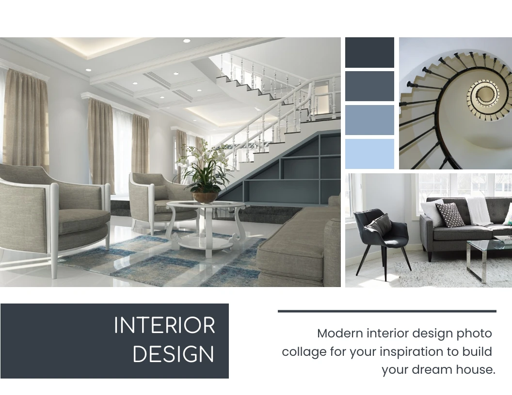 Gray And White Minimalist Interior Design - Venngage