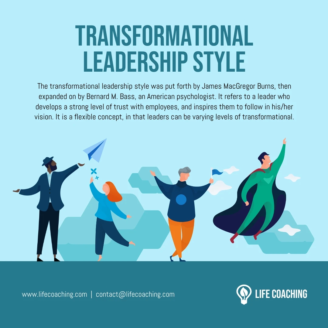 Transformational Leadership Style Example - Venngage