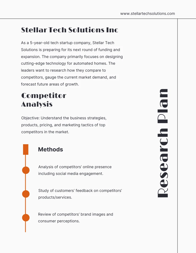 UX Research Plan Template - Venngage