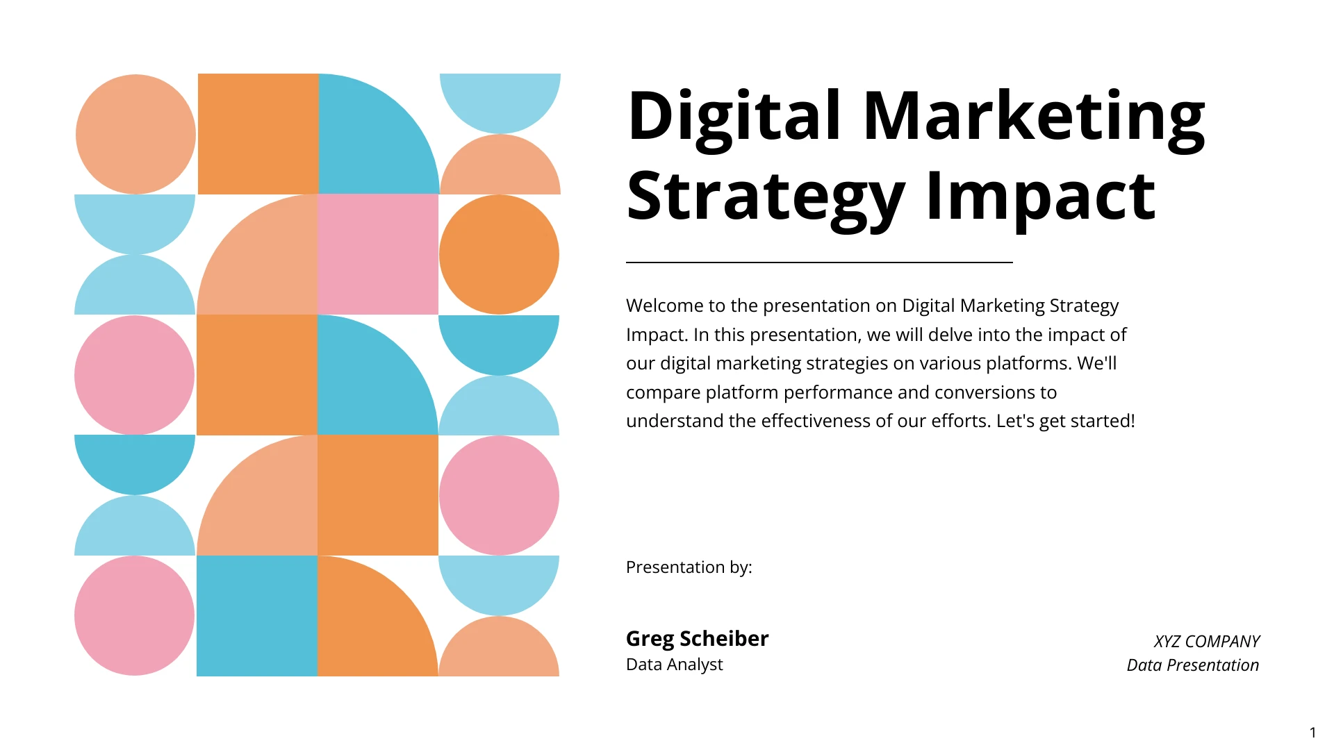 Digital Marketing Strategy Impact Presentation Template - Venngage