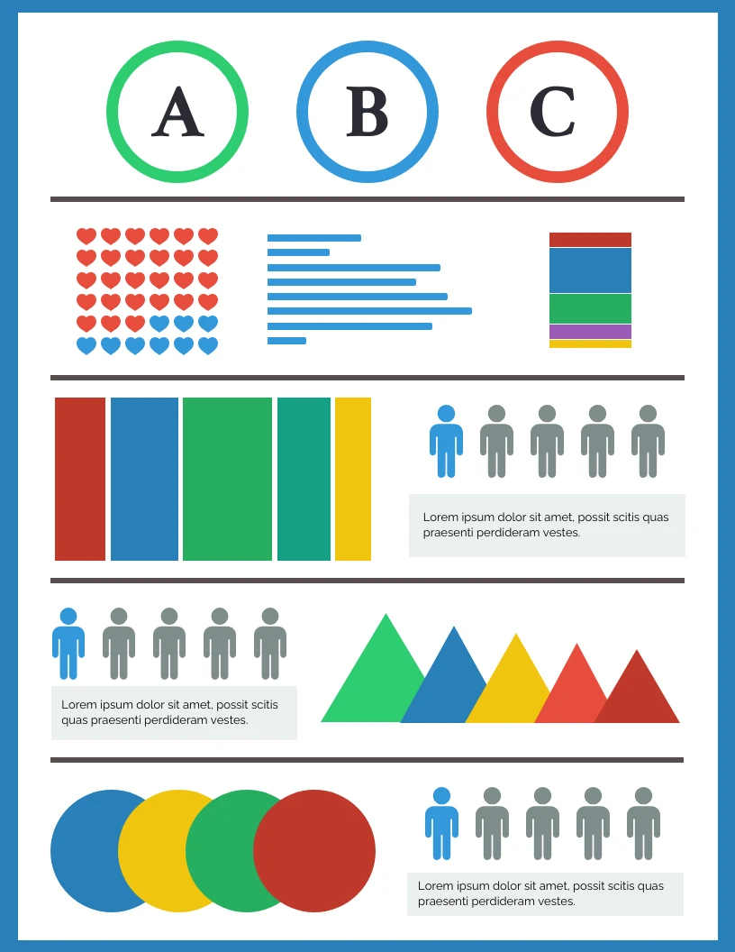 Basic Infographic With Charts Template - Venngage