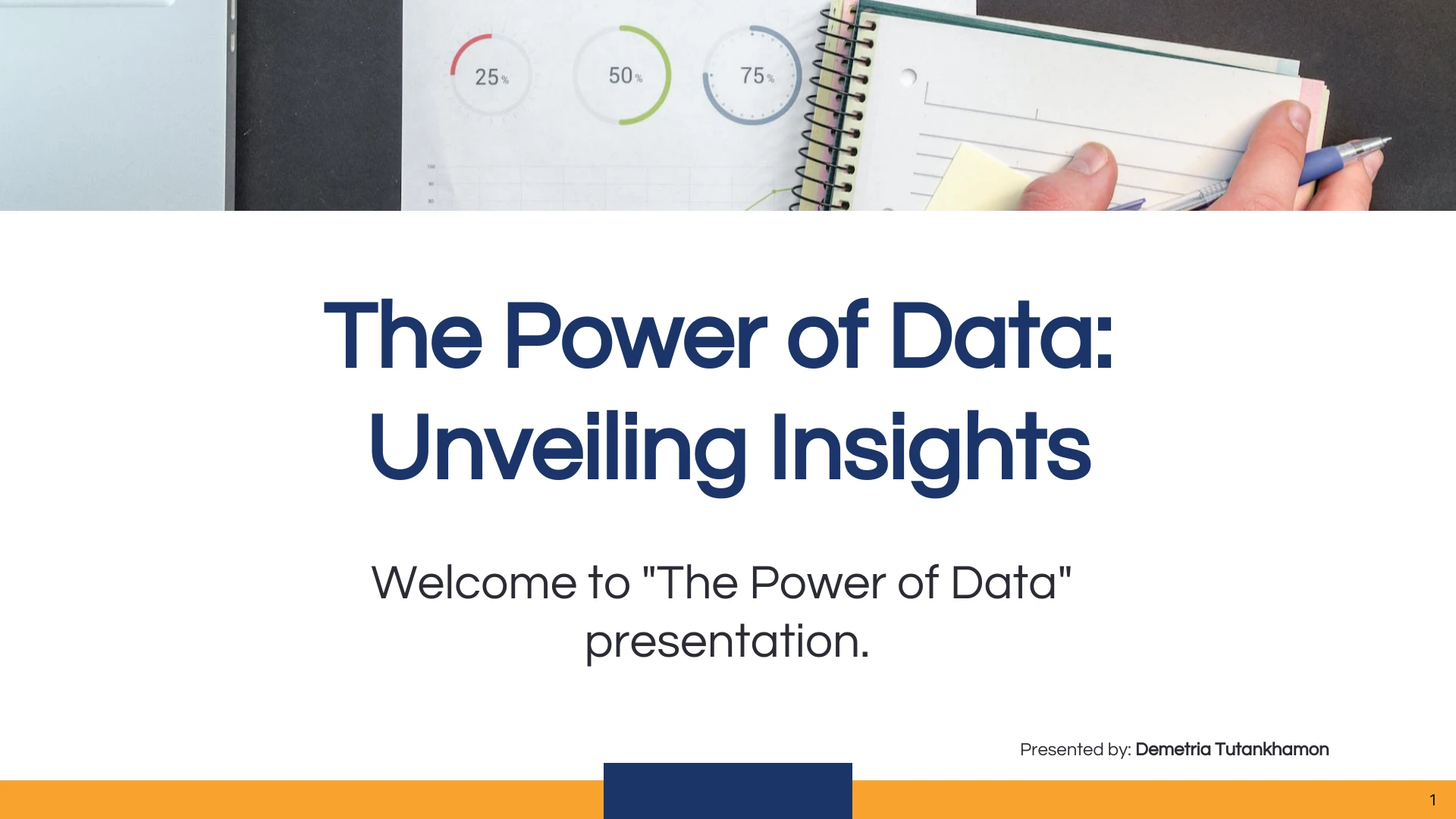 The Power Of Data Presentation Template - Venngage