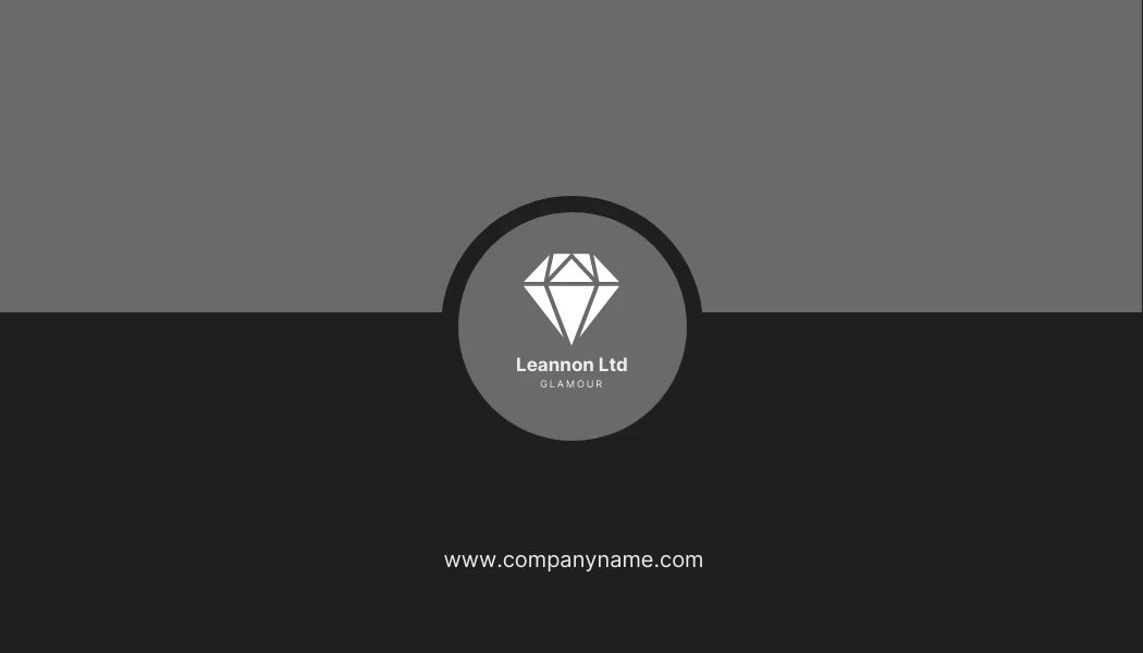 Black And Dark Grey Modern Business Card Venngage