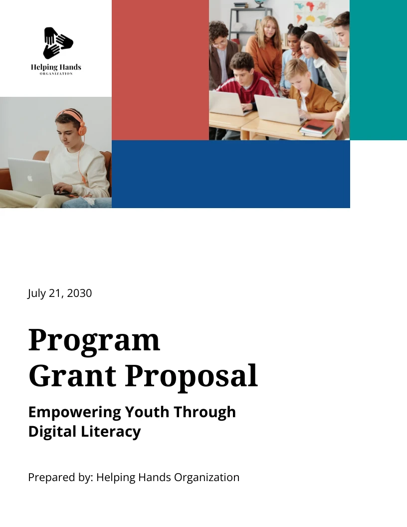 Nonprofit Program Grant Proposal - Venngage