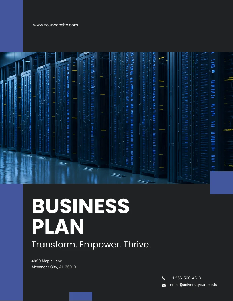 Tech Business Plan Template - Venngage