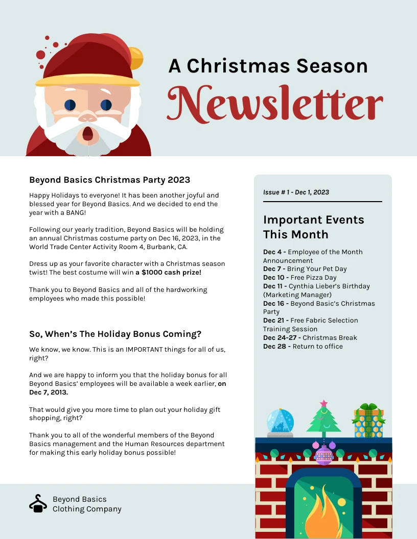 christmas-newsletter-template-venngage