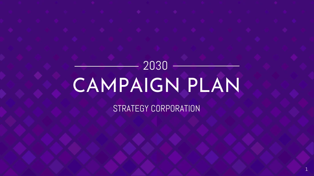 campaign plan presentation