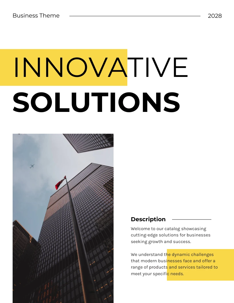 Digital Business Services Catalogs Template - Venngage