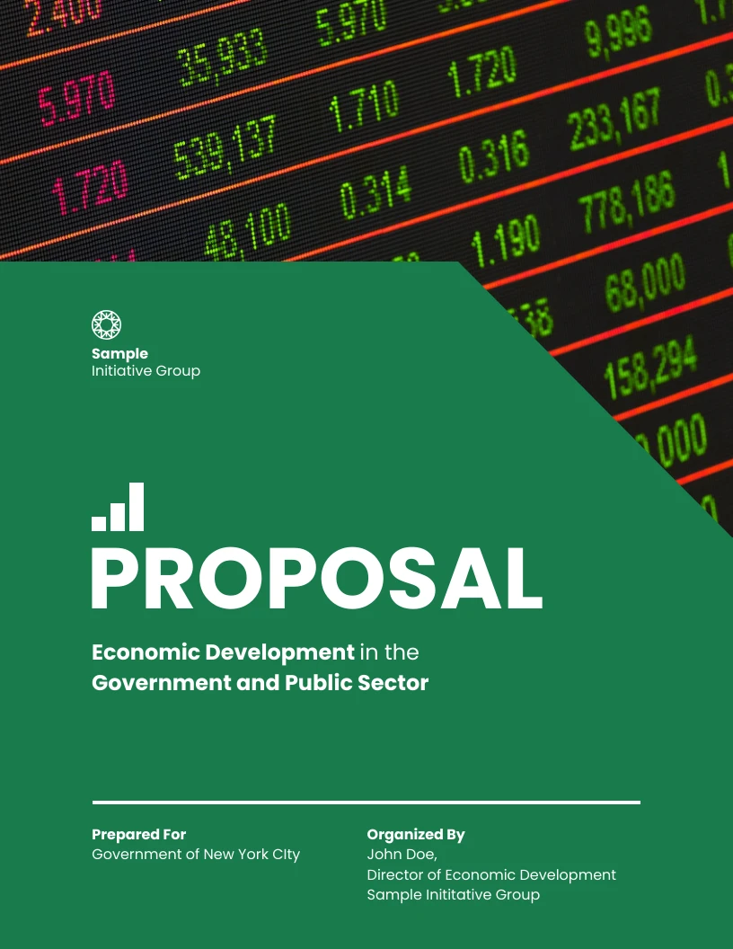 Modern Economic Development Proposal Template - Venngage