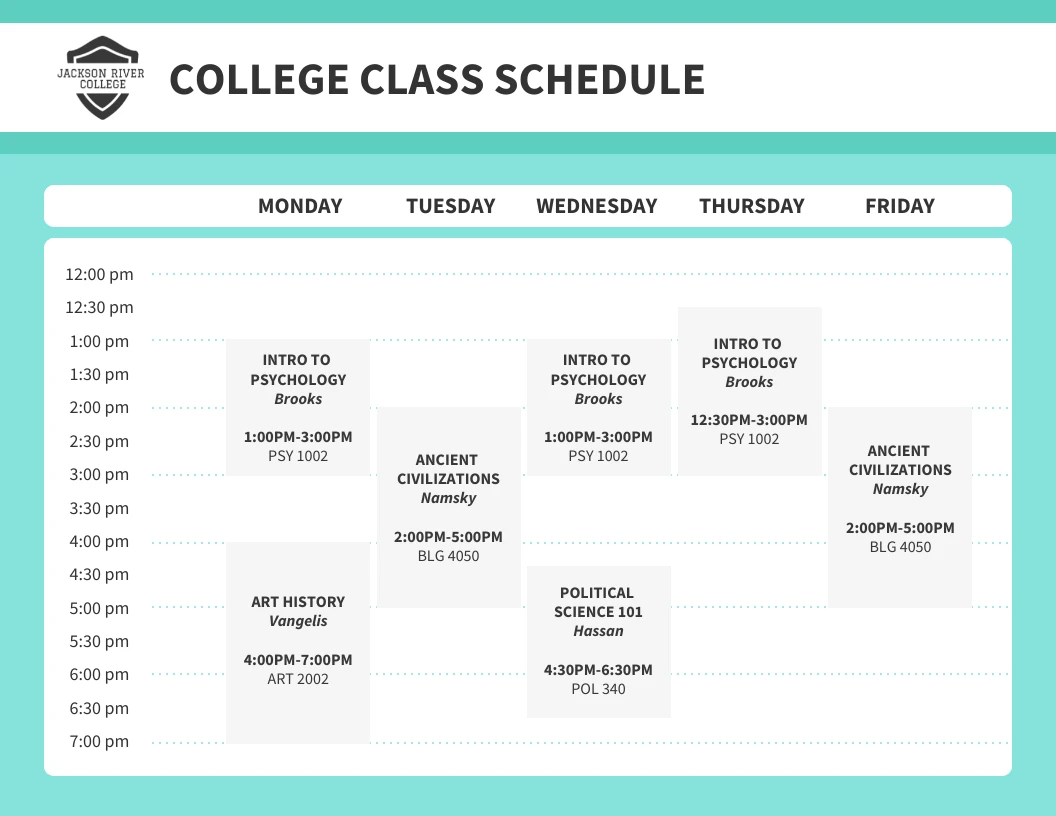 college-weekly-class-schedule-venngage