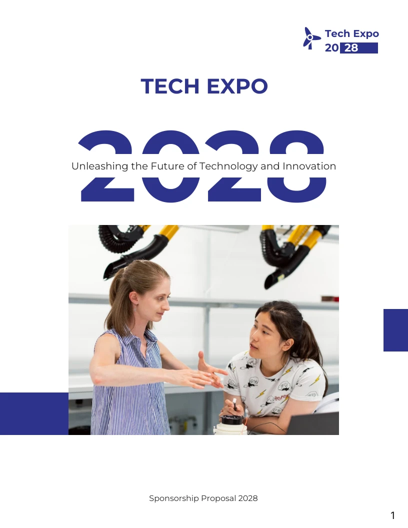 Tech Expo Event Proposal Template - Venngage