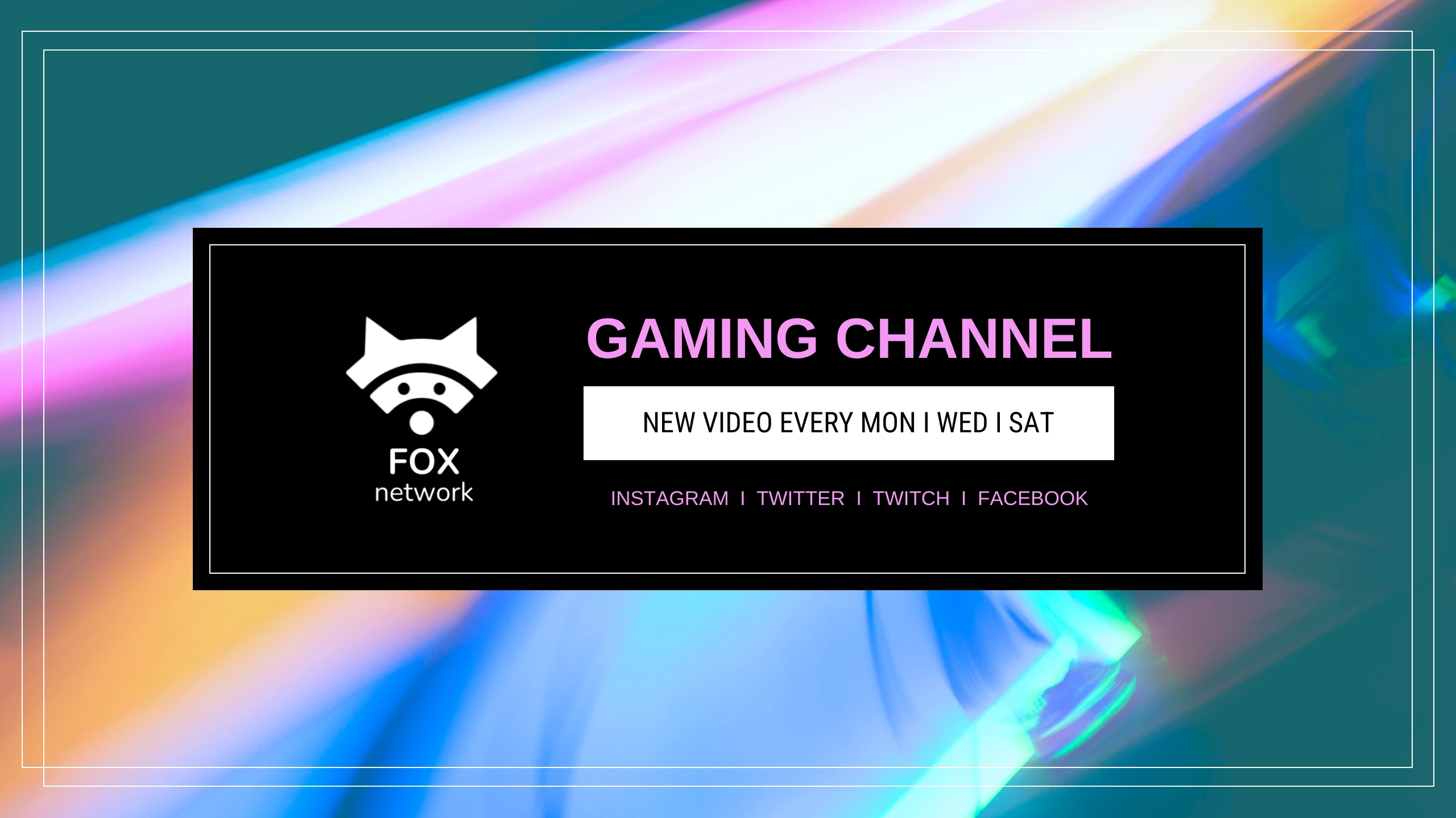 Futuristic Gamer  Channel Art Banner Template