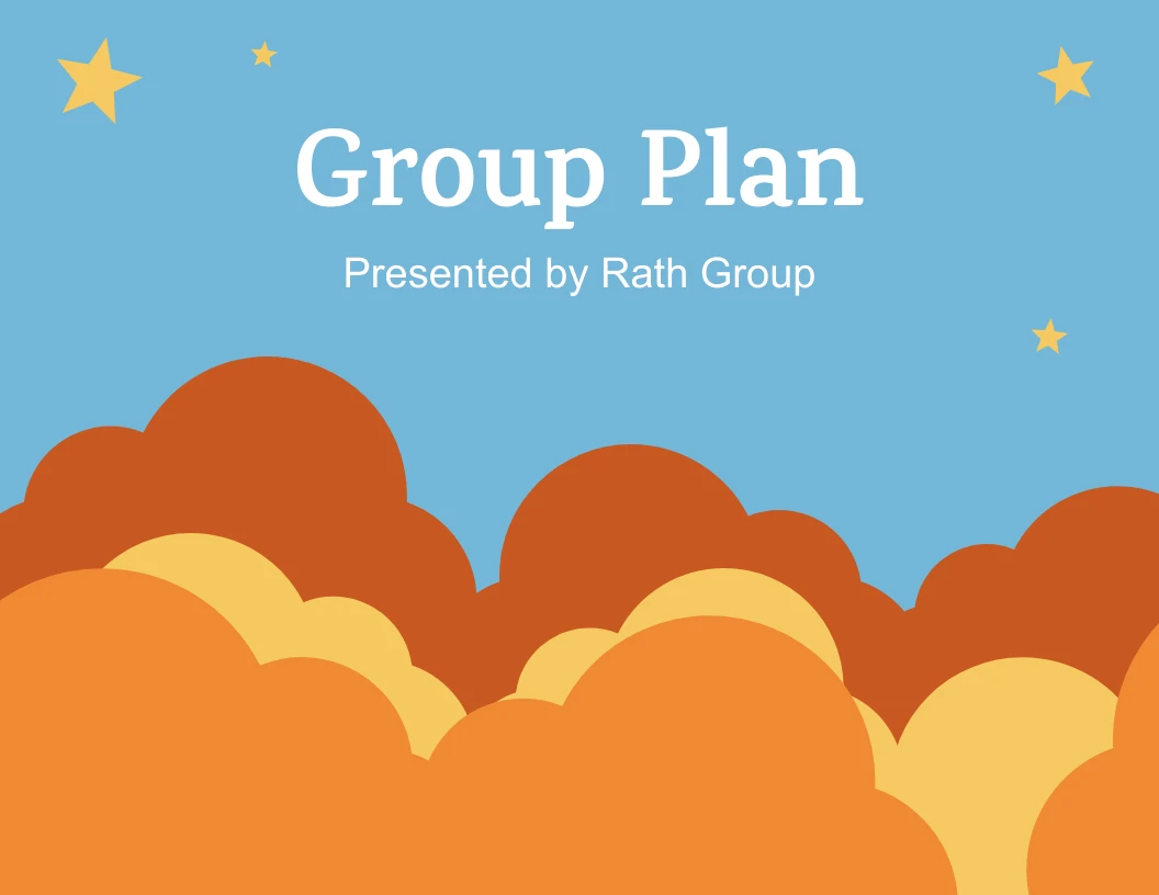 Fun Sky Plan Work Template - Venngage