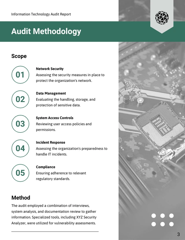 Information Technology Audit Report - Page 3