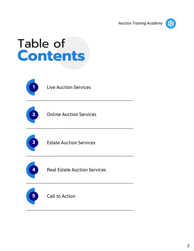 Auction Catalog Template - صفحة 2