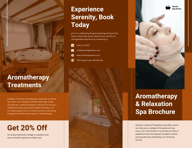Aromatherapy & Relaxation Spa Brochure - Page 1
