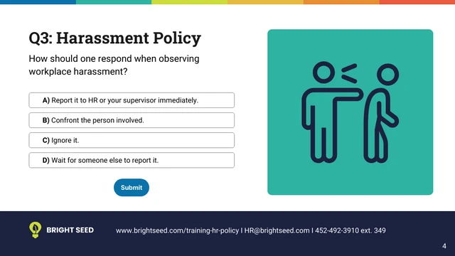 Human Resources Policy Quiz Presentation - Página 4