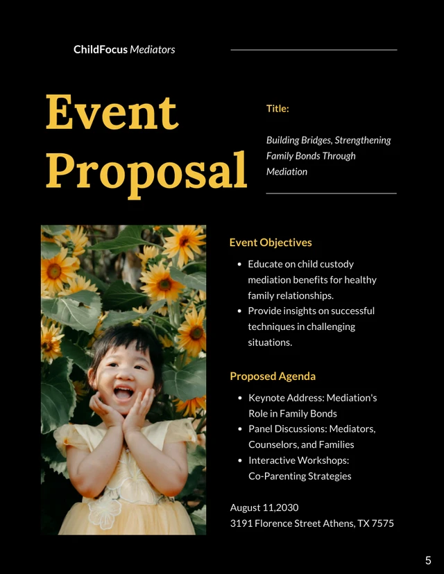 Black and Yellow Family Law Proposal - Page 5