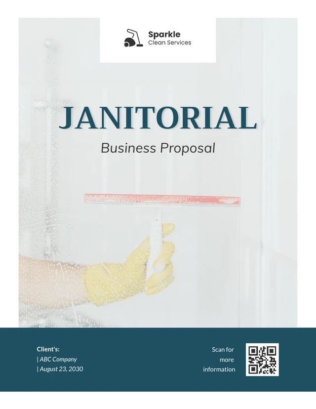 Janitorial Business Proposal Template - Página 1