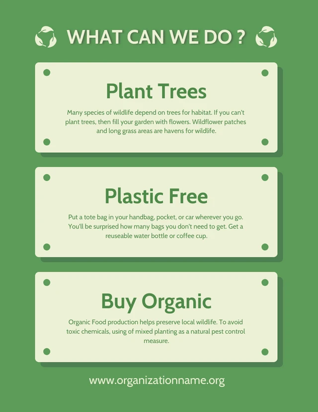 Green Simple Environment Poster Template