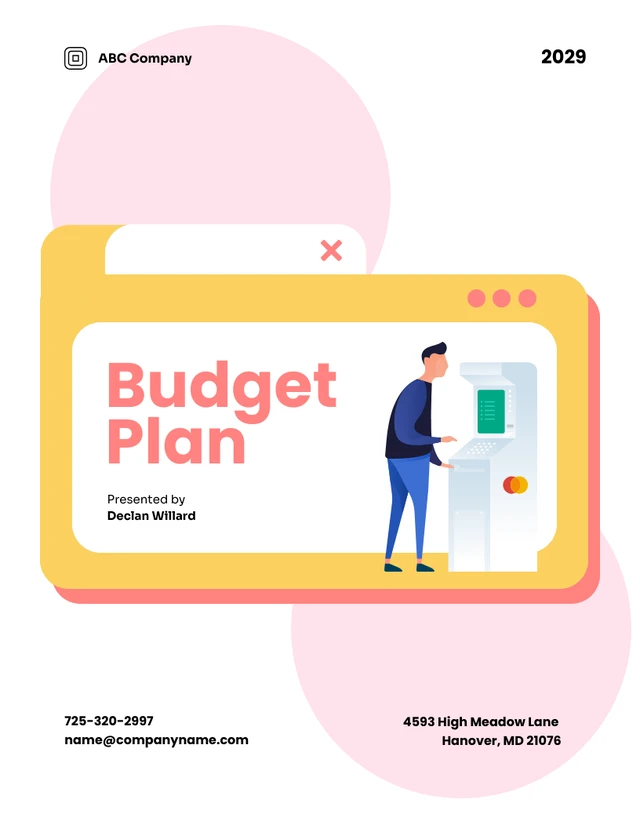 White And Pink Budget Plan - Page 1