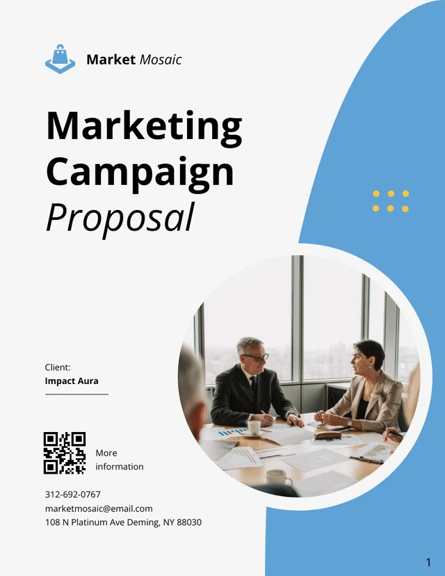 Marketing Campaign Proposals - Page 1