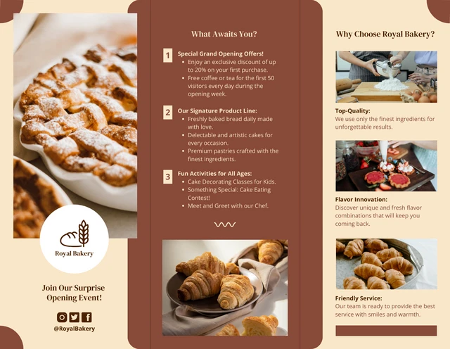Bakery/Cafe Grand Opening Brochure - Page 2
