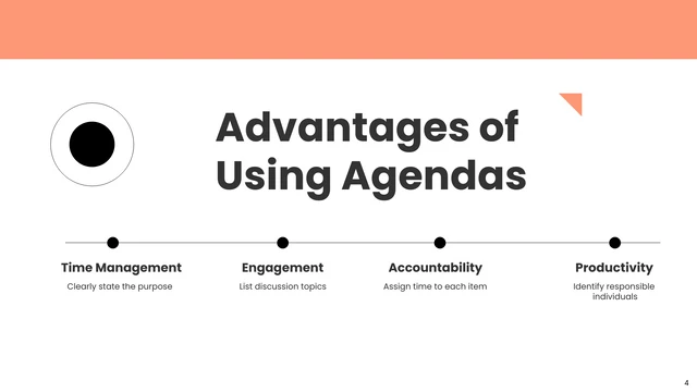 Minimalist Peach Agenda Planning Presentation - Page 4