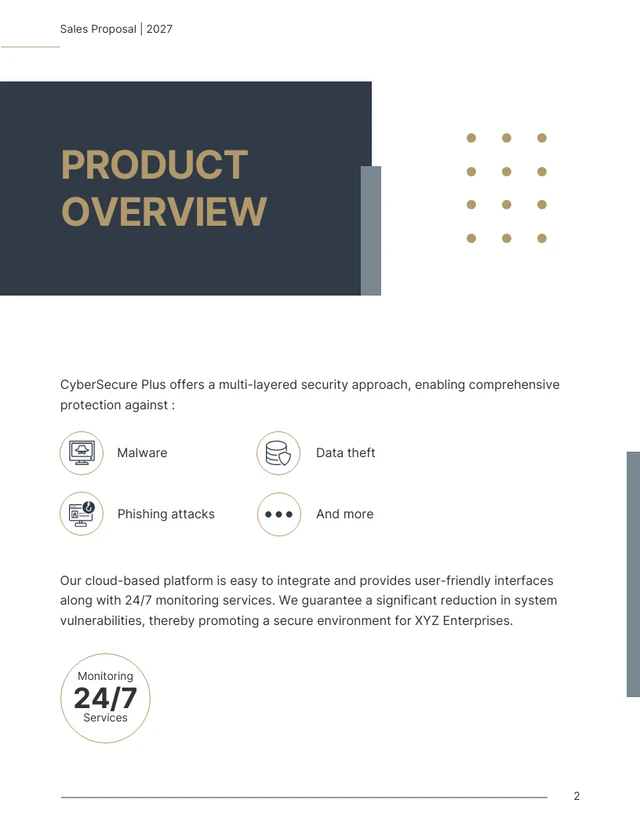 Modern White Brown And Dark Gray Sales Proposal - Page 2