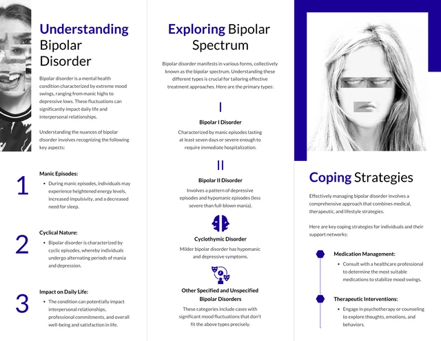 Bipolar Disorder Insights Accordion-Fold Brochure - Page 2