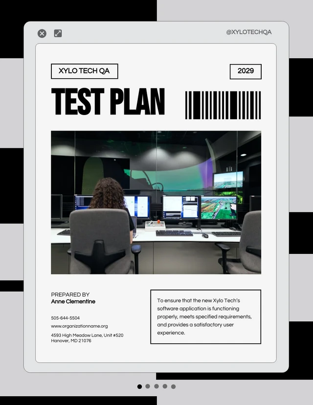 Minimalist Web Test Plan - Page 1