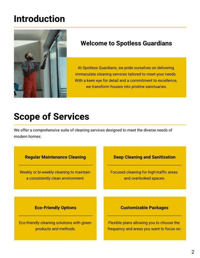 House Cleaning Service Proposals - Page 2