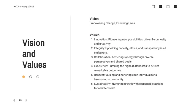 Black And Orange Simple Modern Corporate Presentation - Página 3