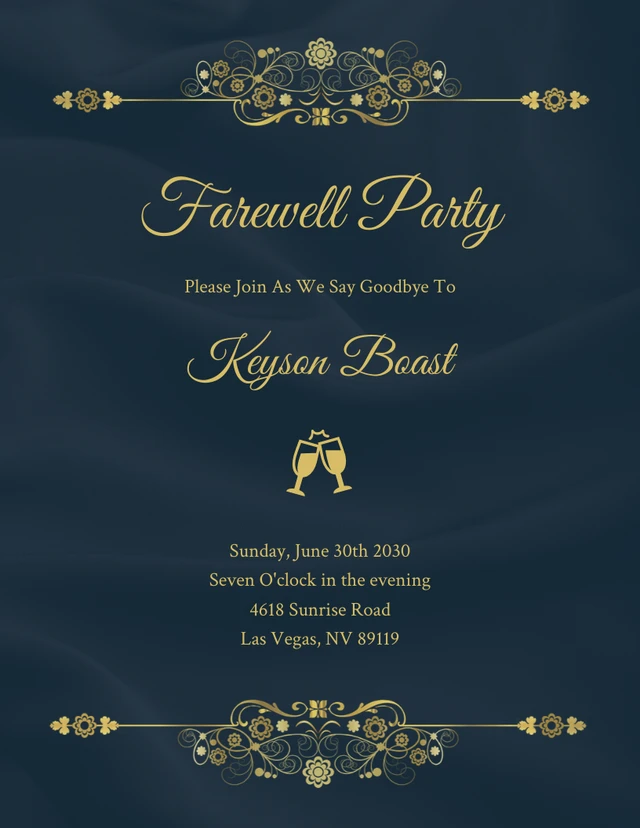 Free Custom Printable Farewell Party Invitation Templates 58 OFF