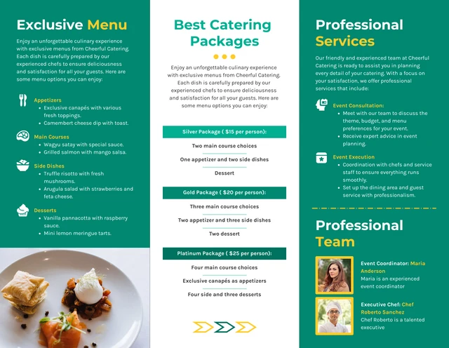 Social Event Catering Brochure - Page 2