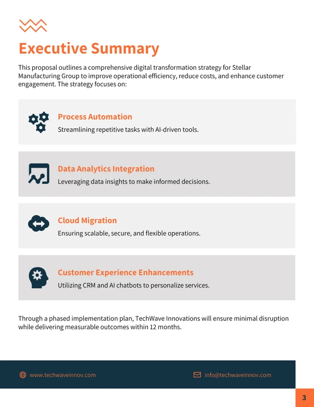 Digital Transformation Proposal Template - page 3