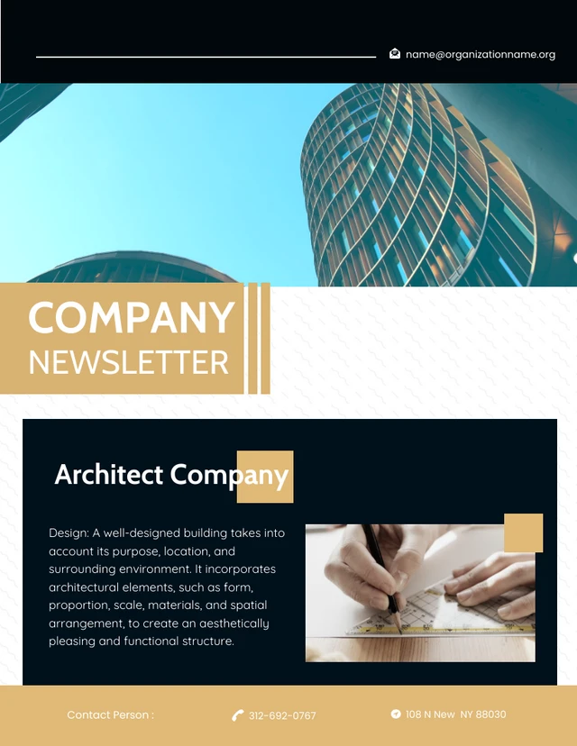 Black Simple Company Newsletters